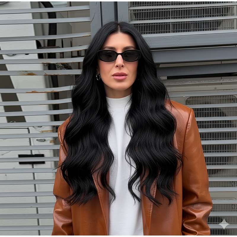 Casaco Longo de Couro Caramelo + Look Conforto Elegante