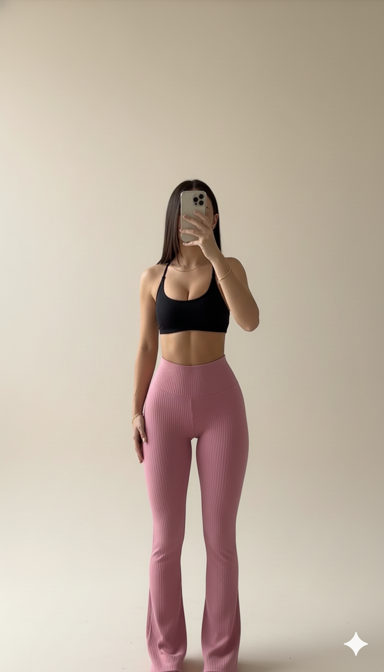 Legging Boca de Sino Sem Transparência – O Caimento que Valoriza Você