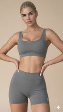 Conjunto Fitness Premium – Top e Short Legging Modeladores, Conforto e Estilo sem Transparência