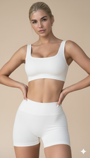 Conjunto Fitness Premium – Top e Short Legging Modeladores, Conforto e Estilo sem Transparência